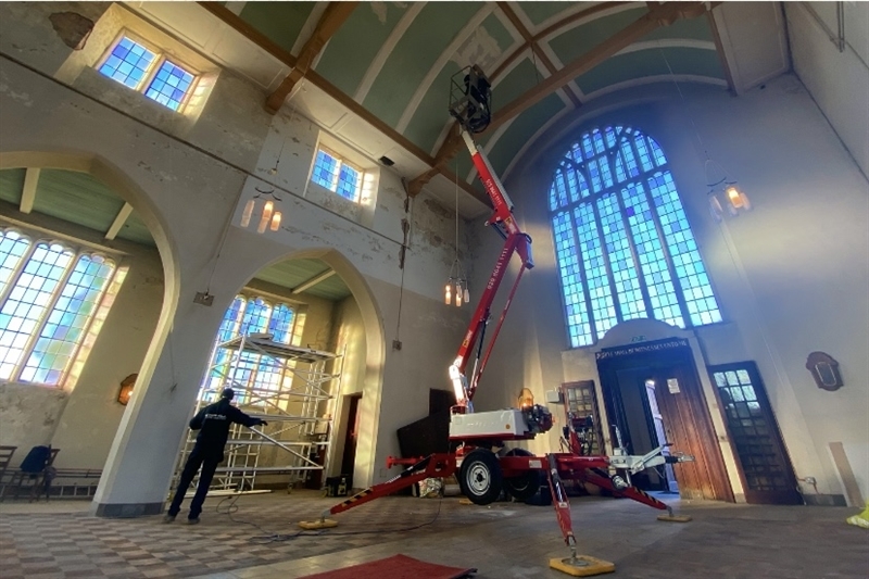 Internal repair at Holy Redeemer church